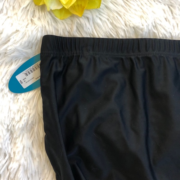 New w/tags BOUTIQUE SWIMWEAR BLACK ROUGED BOTTOMS - Picture 4 of 9